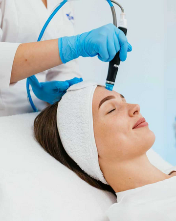 HydraFacial deep cleansing treatment at Zero Age MedSpa in Katy & Houston, TX
