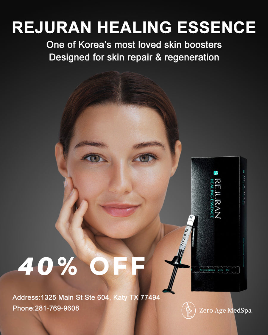 Rejuran Healing Essence PN skin booster for skin repair and regeneration, 40% off at Zero Age MedSpa in Katy & Houston